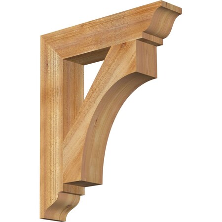 Westlake Traditional Rough Sawn Bracket, Western Red Cedar, 4"W x 20"D x 24"H